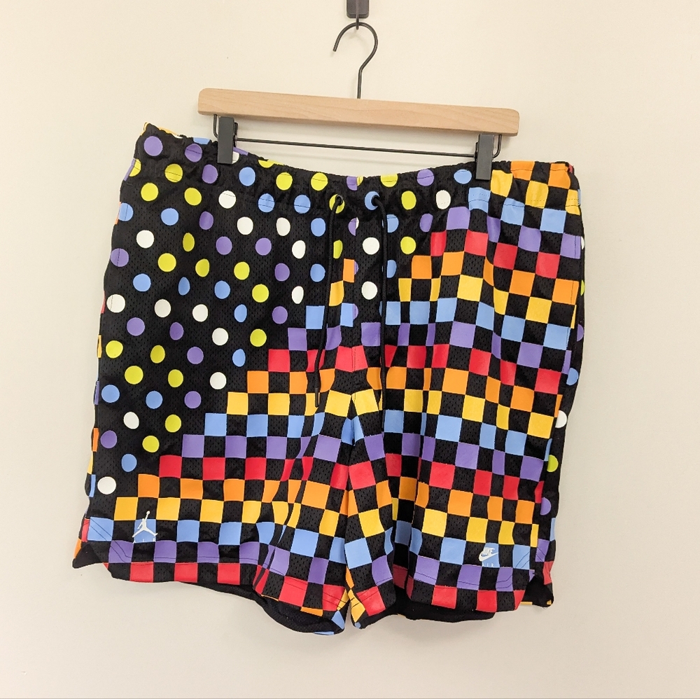 Air Jordan Multicolor Basket‎ Shorts All Over Print Rainbow